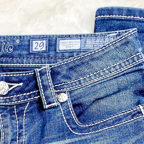 Miss Me Bling Bootcut Women’s Jeans Flap Pocket - Picture 6 of 6